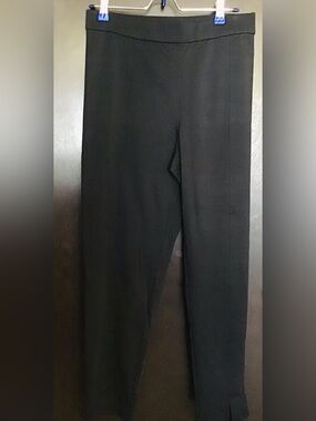 Isaac Mizrahi Black Straight-Leg Women's Pants